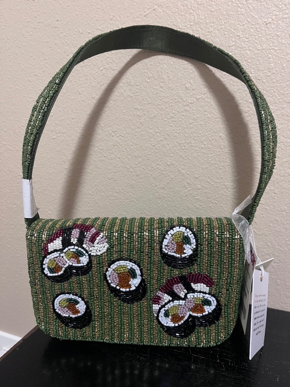 Sushi beaded bag
